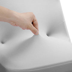 Lofaris Grey Stretch Spandex Banquet Folding Chair Cover