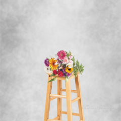 Lofaris Grey White Abstract Texture Portrait Studio Backdrop