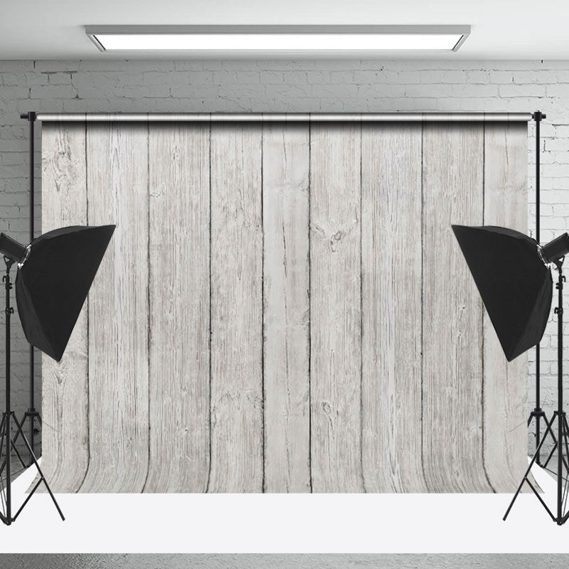 Lofaris Grey White Wood Texture Old Plank Photo Backdrop