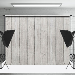 Lofaris Grey White Wood Texture Old Plank Photo Backdrop