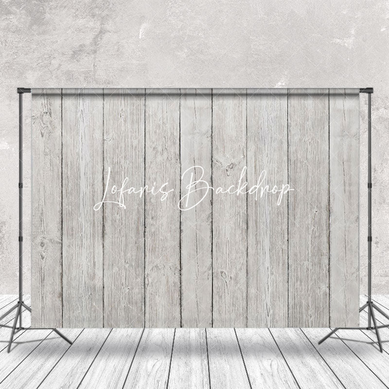 Lofaris Grey White Wood Texture Old Plank Photo Backdrop