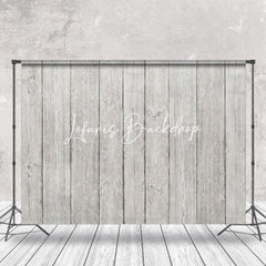 Lofaris Grey White Wood Texture Old Plank Photo Backdrop