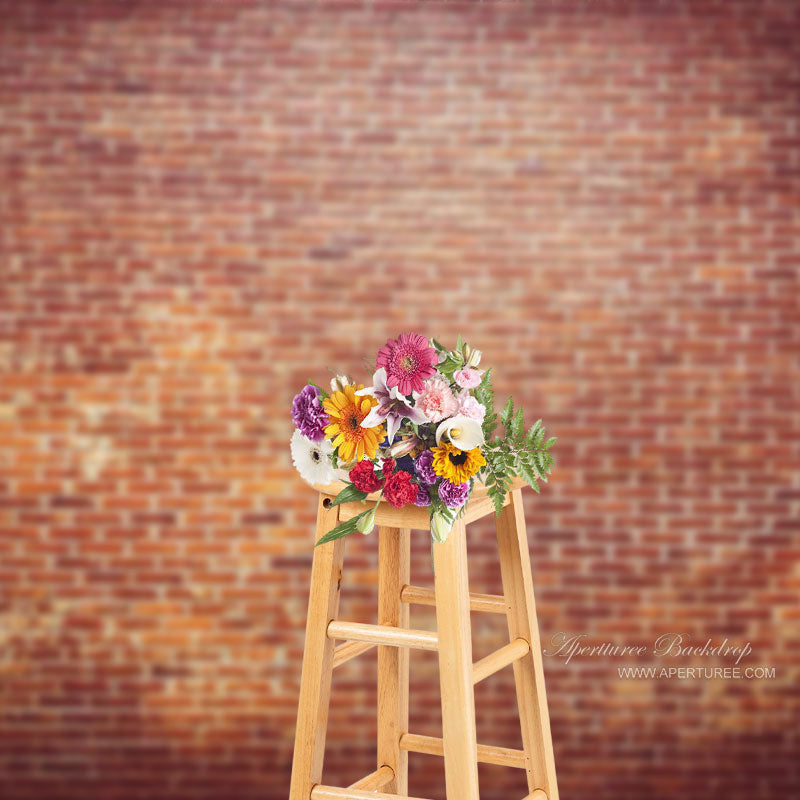 Lofaris Grunge Retro Red Brick Backdrop For Photography