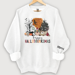 Lofaris Hallo Thanksmas Halloween Autumn Custom Sweatshirt