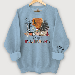 Lofaris Hallo Thanksmas Halloween Autumn Custom Sweatshirt