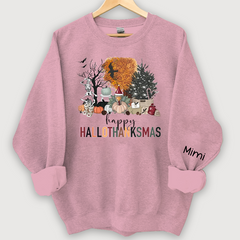 Lofaris Hallo Thanksmas Halloween Autumn Custom Sweatshirt