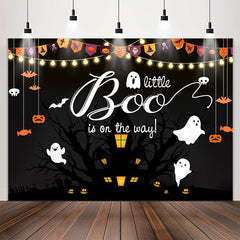 Lofaris Halloween Light A Little Boo Baby Shower Backdrop