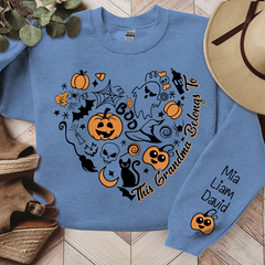 Lofaris Vintage Halloween Pumpkins Grandma And Kids LTP01