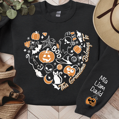 Lofaris Vintage Halloween Pumpkins Grandma And Kids LTP01