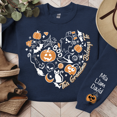 Lofaris Vintage Halloween Pumpkins Grandma And Kids LTP01