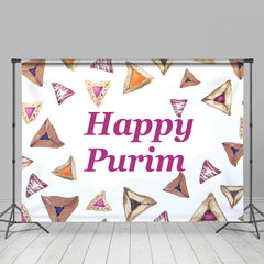 Lofaris Hamantashen Cookies Happy Purim Party Backdrop