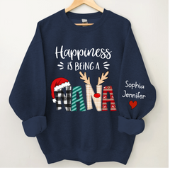 Lofaris Custom Christmas Shirt Happiness Is Being A Nana CTH01 Sweatshirt