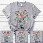 Lofaris Happiness Is Being A Nana Flower Mothers Day T-Shirt