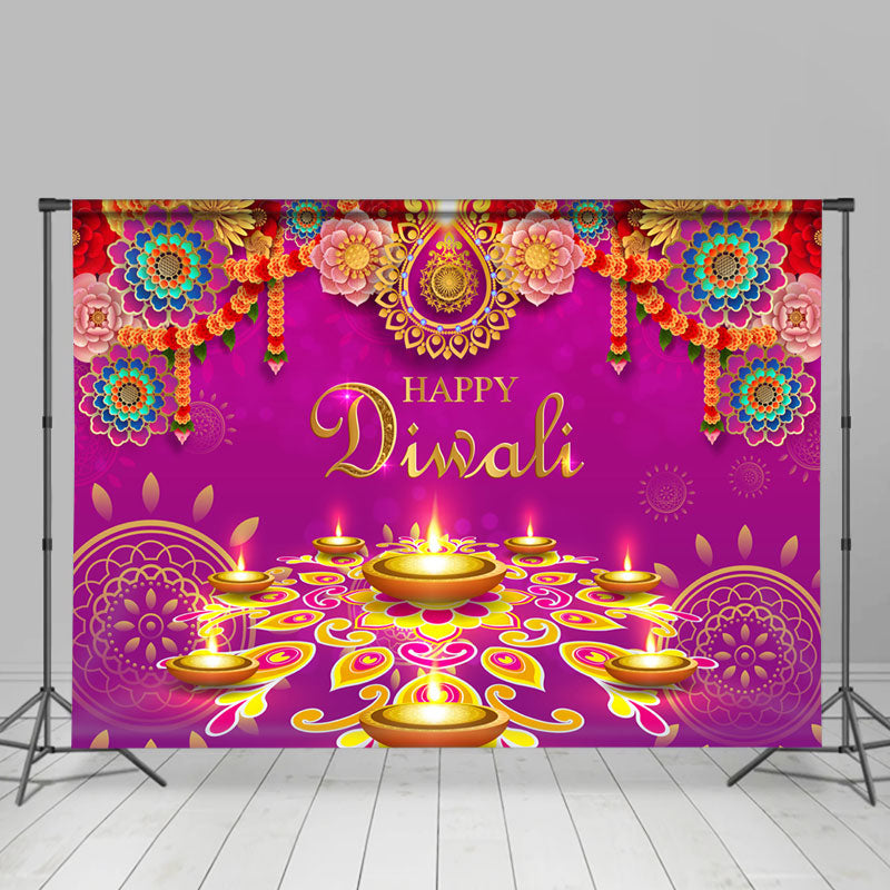 Lofaris Happy Indian Diwali Backdrop Banner Decorations