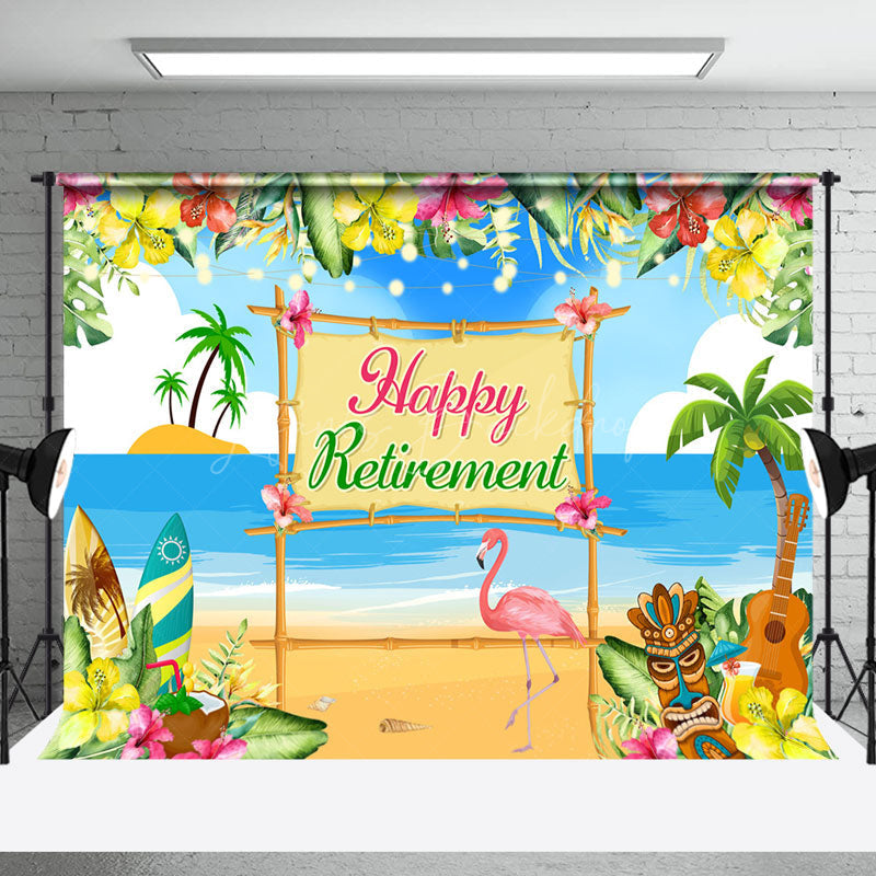 Lofaris Hawaii Beach Greenery Summer Retirement Backdrop