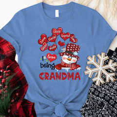 Lofaris Heart Balloon I Love Being A Grandma Kids T - Shirt
