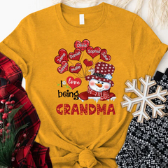 Lofaris Heart Balloon I Love Being A Grandma Kids T - Shirt
