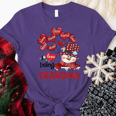 Lofaris Heart Balloon I Love Being A Grandma Kids T - Shirt