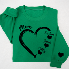 Lofaris Heart Merry Christmas Custom Mom Claus And Kids LTP01