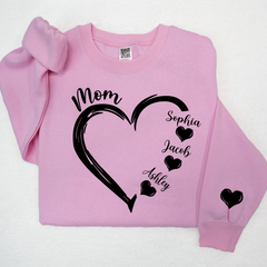 Lofaris Heart Merry Christmas Custom Mom Claus And Kids LTP01