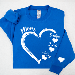 Lofaris Heart Merry Christmas Custom Mom Claus And Kids LTP01