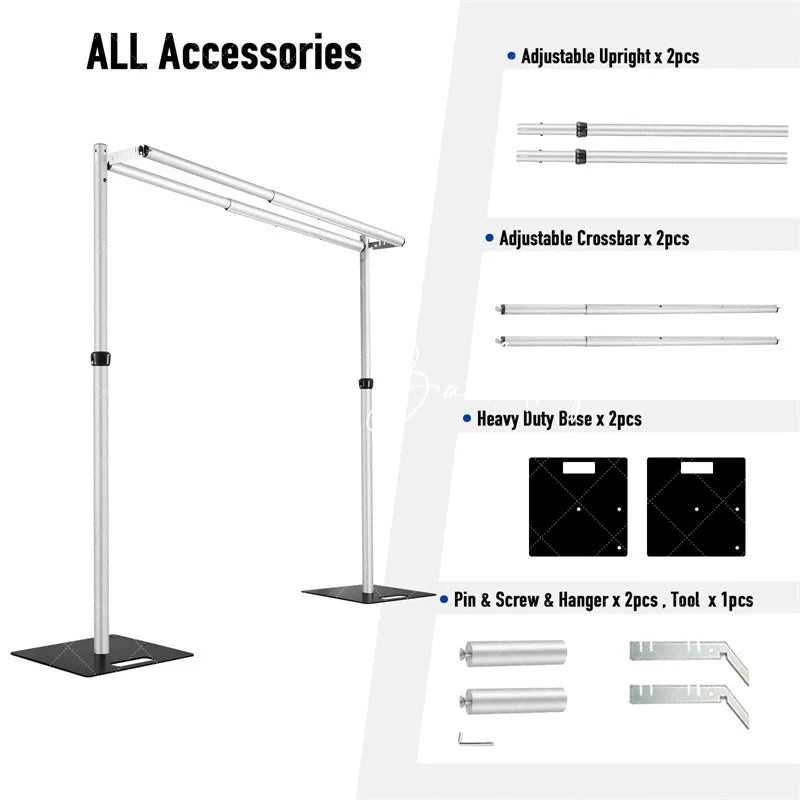 Lofaris Heavy Duty Adjustable Pipe and Drape Stand for Event