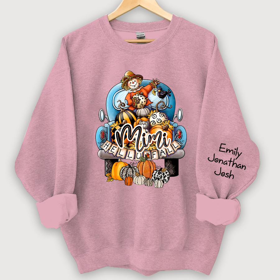 Lofaris Hello Fall Grandma Pumpkin Sweatshirt