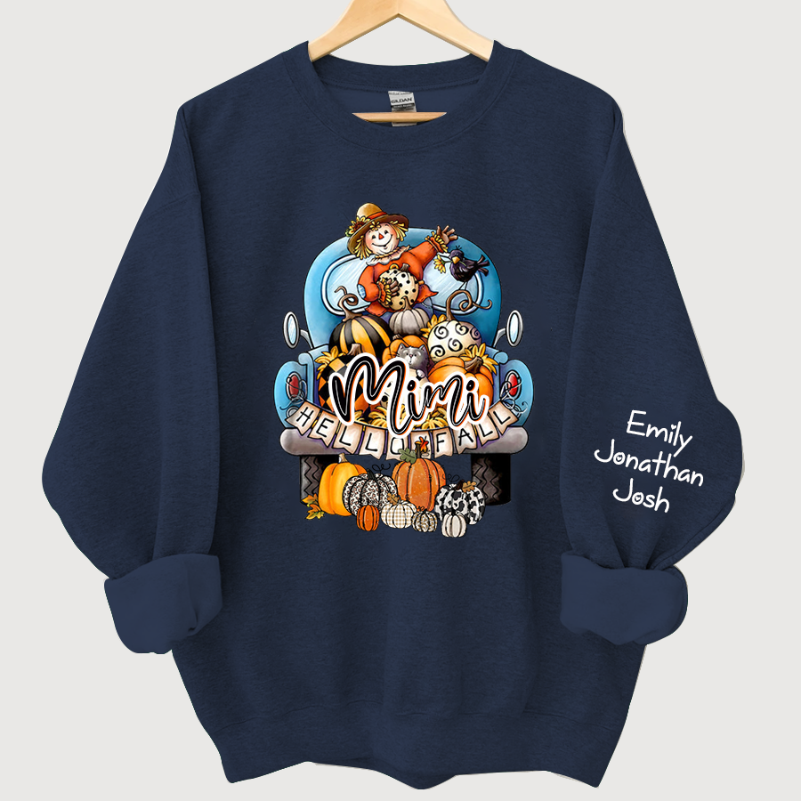 Lofaris Hello Fall Grandma Pumpkin Sweatshirt