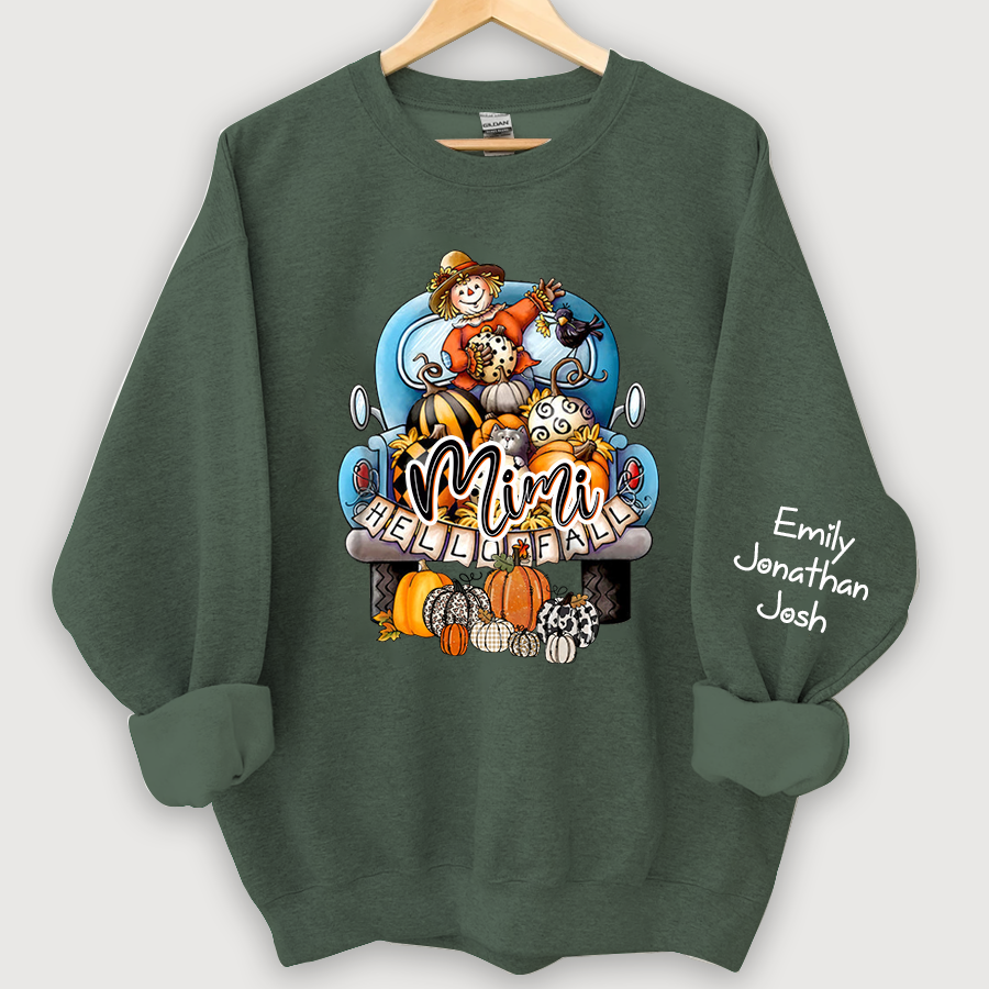 Lofaris Hello Fall Grandma Pumpkin Sweatshirt