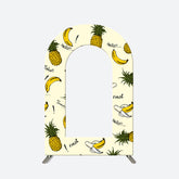 Lofaris Hello Fresh Pineapple Banana Beige Open Arch Backdrop