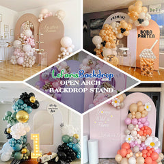 Lofaris Custom Pink Open Arch Backdrop Cover for Party