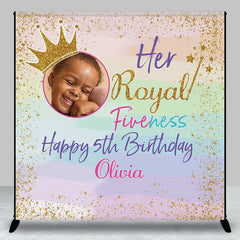 Lofaris Her Royal Fiveness 5th Custom Birthday Backdrop