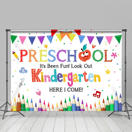 Lofaris Here I Come Colorful Pens Back To School Backdrop