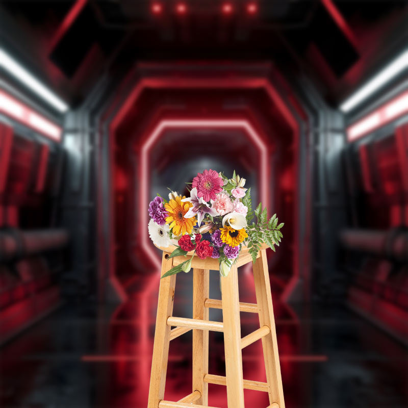 Lofaris High - Tech Spaceship Red Warrior Channel Photo Backdrop