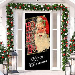 Lofaris Hohoho Vintage Santa Claus Christmas Door Cover