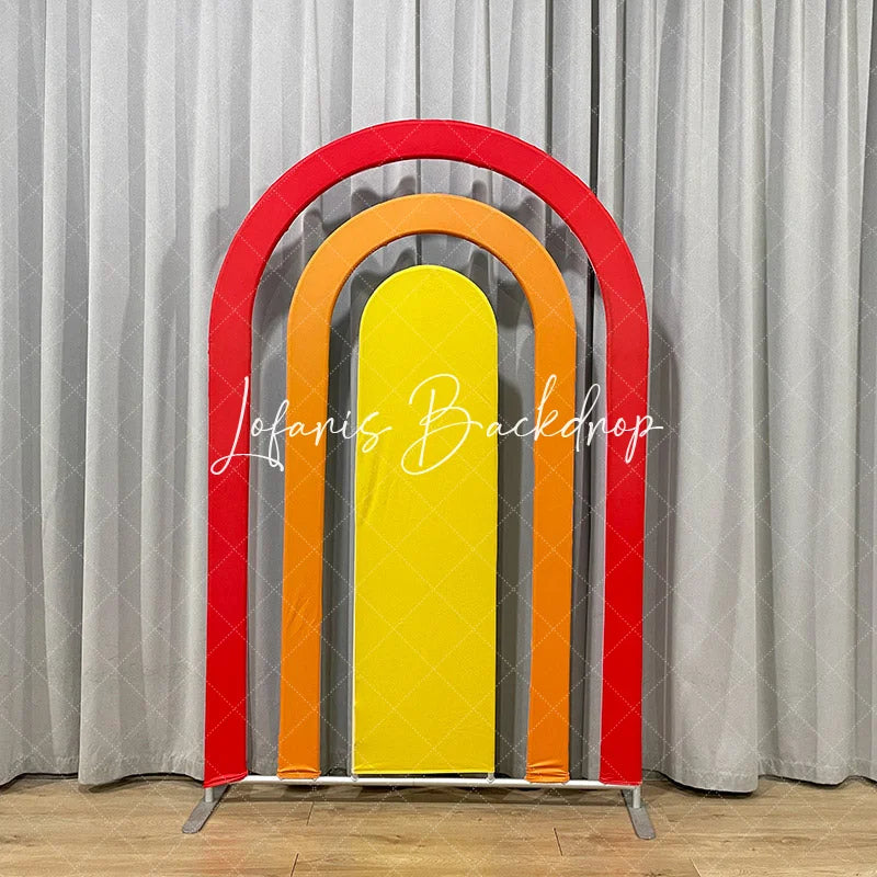 Lofaris Hollow Rainbow Arch Frame Party Backdrop Stand