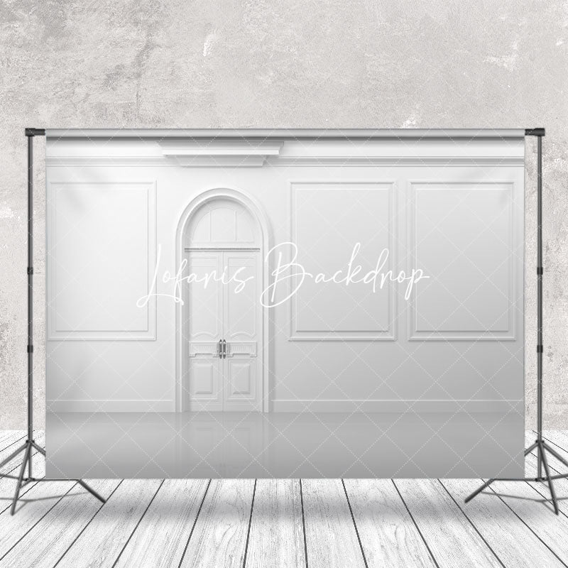 Lofaris Holy Pure White Door And Window Photoshoot Backdrop