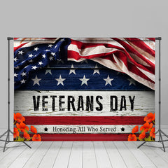 Lofaris Honoring All Who Served USA Veterans Day Backdrop