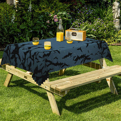 Lofaris Horrific Dark Night Bat Swarm Halloween Tablecloth