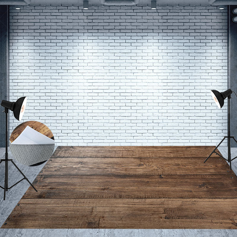 Lofaris Hot Retro Style Distressed Wooden Floor Backdrop