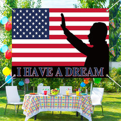 Lofaris I Have A Dream Usa Flag Black History Month Backdrop