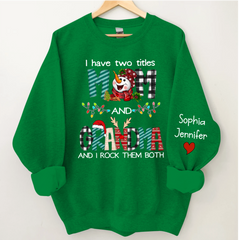 Lofaris Custom Christmas Mom Grandma And Kids Name CTH01 Sweatshirt