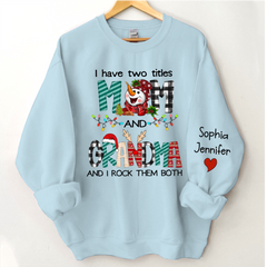 Lofaris Custom Christmas Mom Grandma And Kids Name CTH01 Sweatshirt
