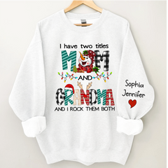 Lofaris Custom Christmas Mom Grandma And Kids Name CTH01 Sweatshirt