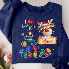 Lofaris I Love Being A Nana Reindeer Christmas 2023 Sweatshirt