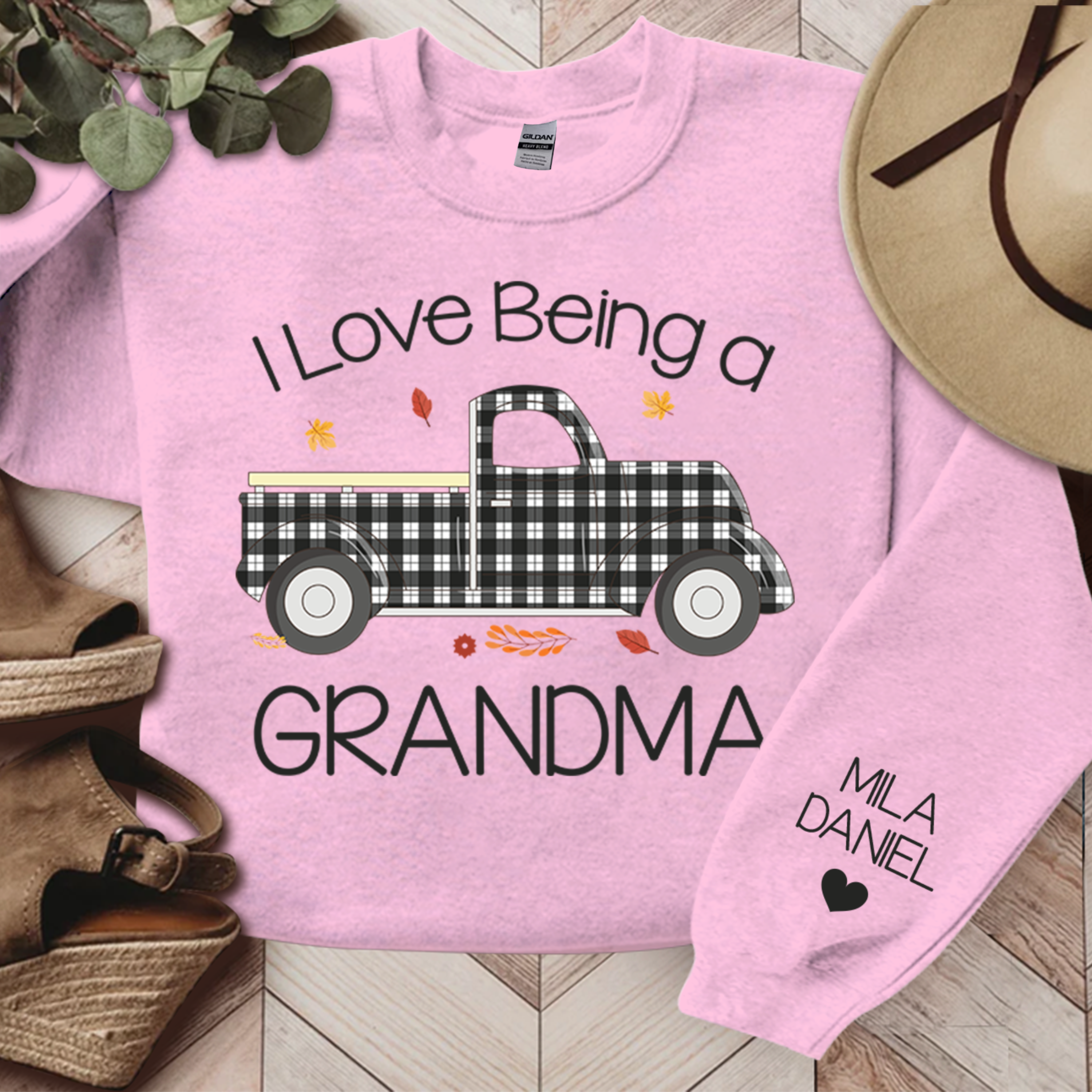 Lofaris I Love Being Grandma And Kids Custom Sweatshirt