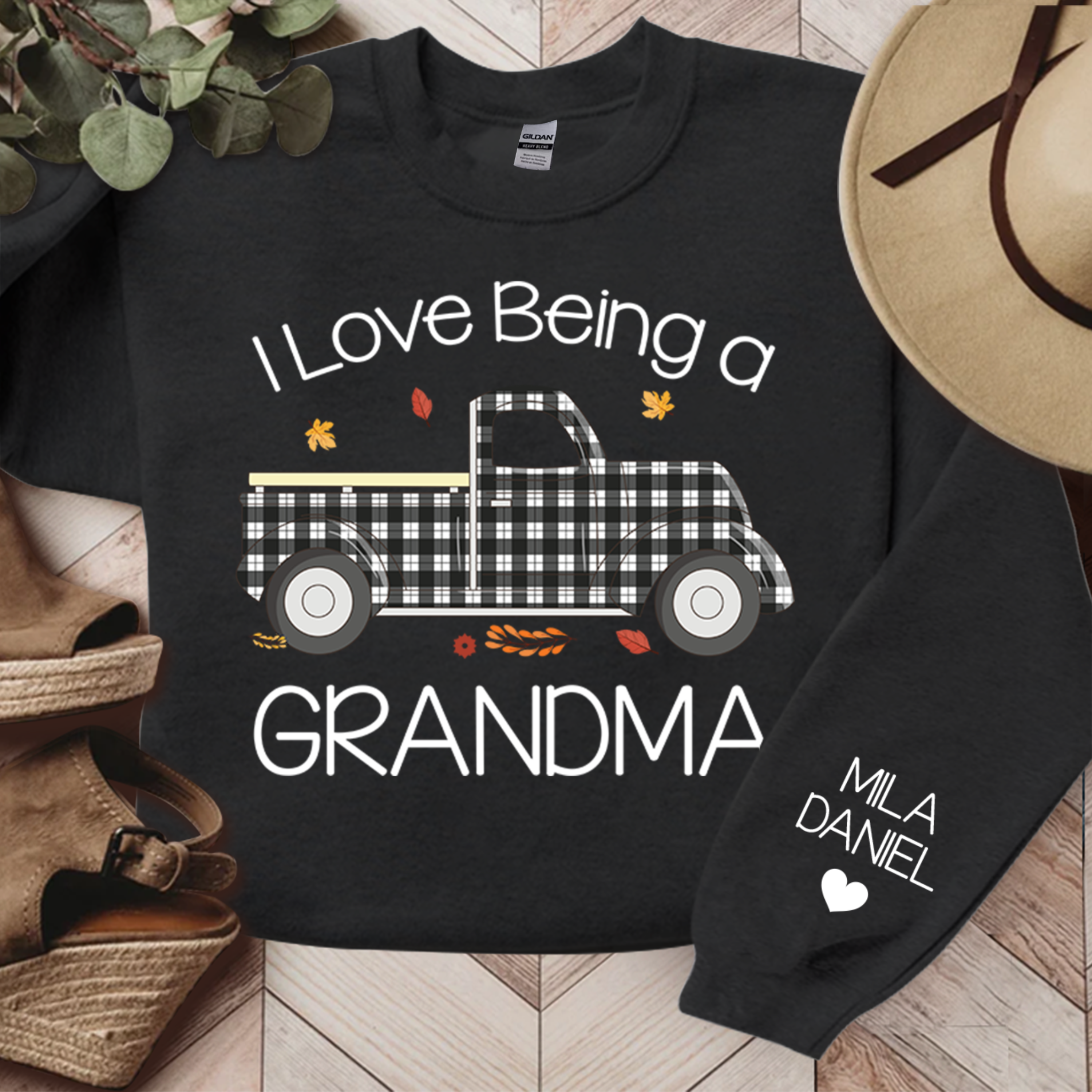 Lofaris I Love Being Grandma And Kids Custom Sweatshirt