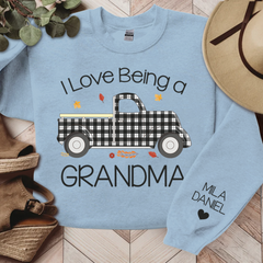 Lofaris I Love Being Grandma And Kids Custom Sweatshirt