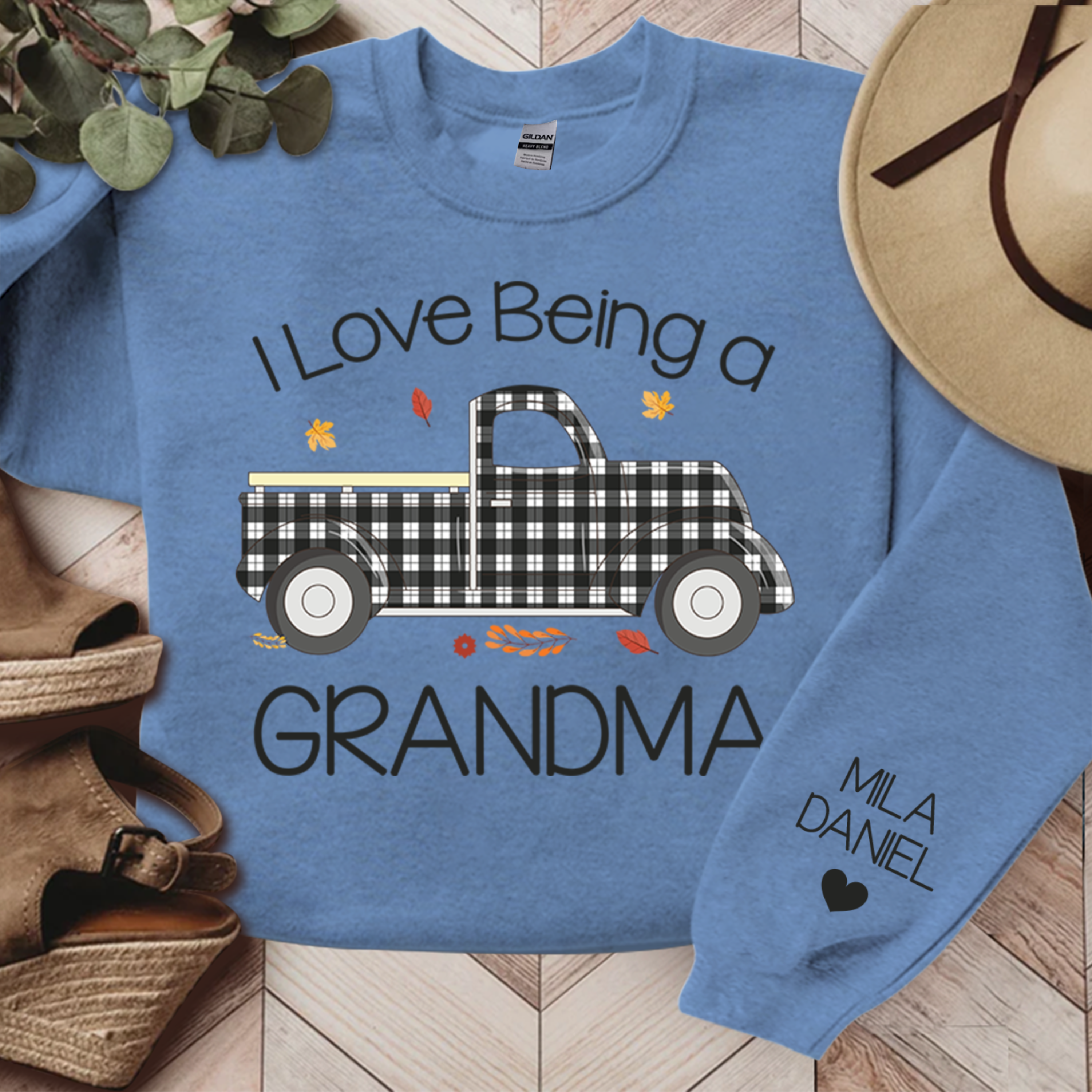 Lofaris I Love Being Grandma And Kids Custom Sweatshirt