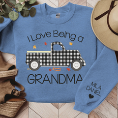 Lofaris I Love Being Grandma And Kids Custom Sweatshirt